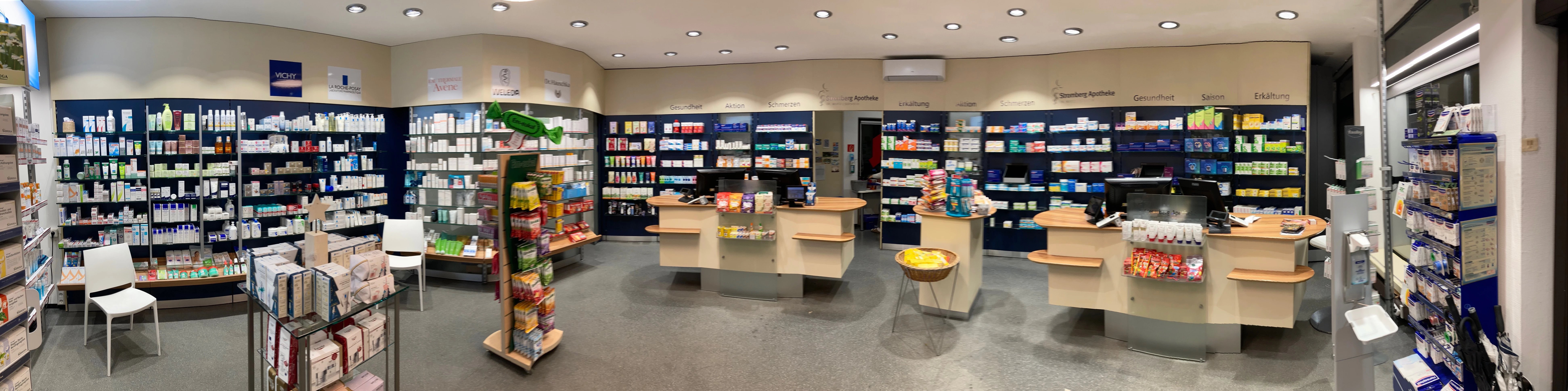 Innenansicht der Apotheke
